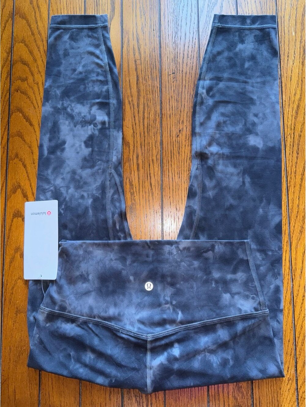 Lululemon Align High Rise 25” Diamond Dye Pitch Grey Graphite Grey Size 8 NWT